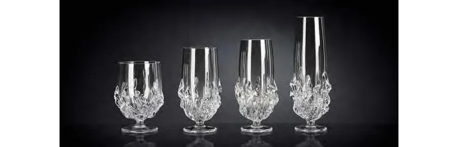 picture 4 Baronial red wine glass with flames imitation