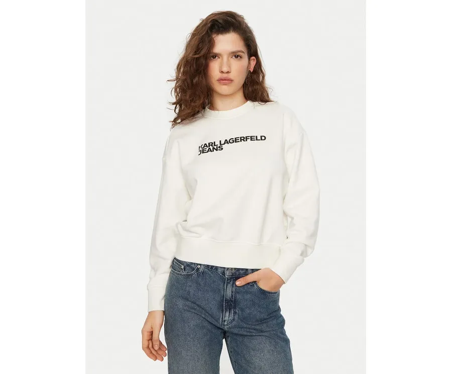 obrazek 1 Karl Lagerfeld Jeans Bluza A1W20005 Biały Regular Fit