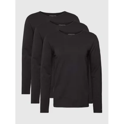 Zdjęcie Bluzka z długim rękawem z wyhaftowanym logo w zestawie 3 szt.