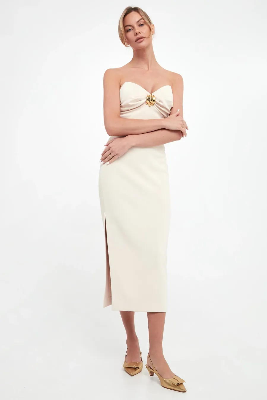 obrazek 1 Sukienka midi ELISABETTA FRANCHI Elisabetta Franchi