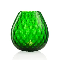 Picture Green decorative candlestick for interiors, Murano glass