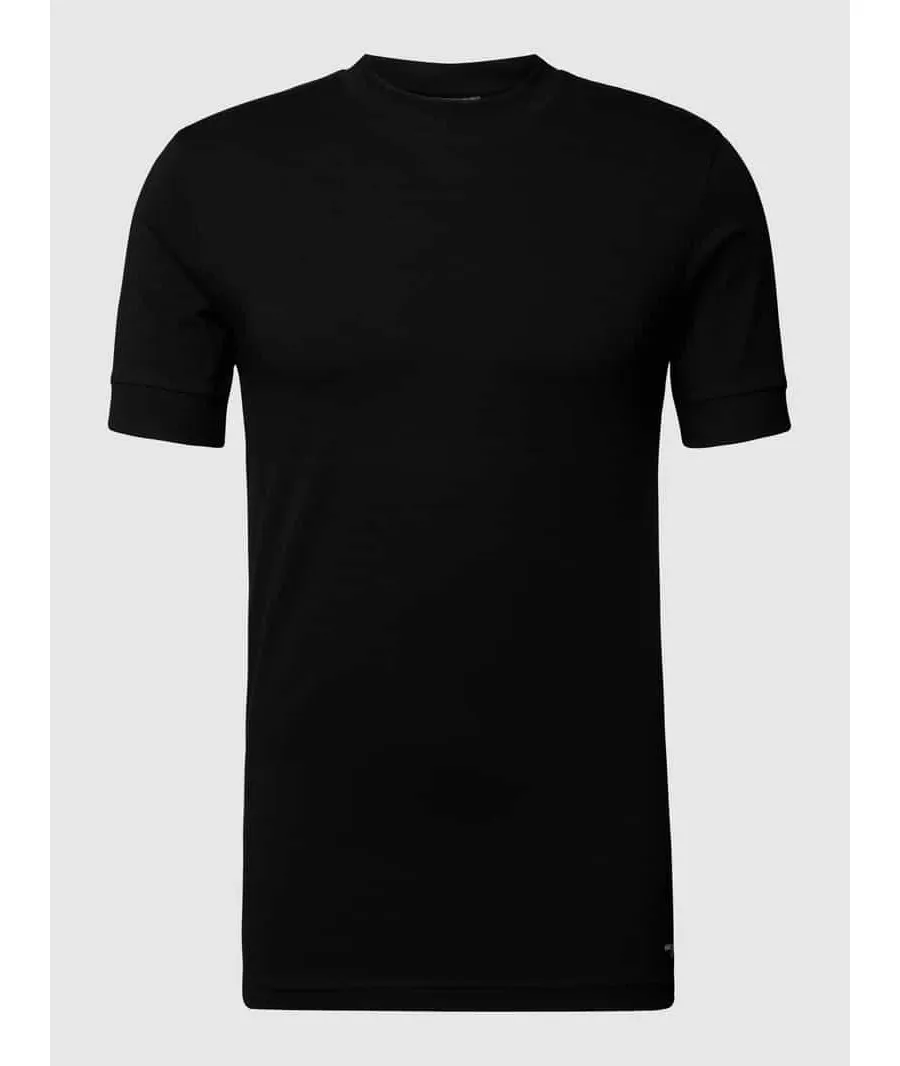 obrazek 1 T-shirt z prążkowanym, okrągłym dekoltem model ‘ANTON’