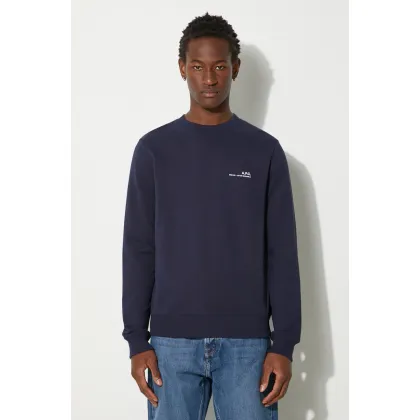 Zdjęcie A.P.C. bluza bawełniana Bluza A.P.C. Sweat Item męska kolor granatowy gładka COEAS.H27608-DARKNAVY