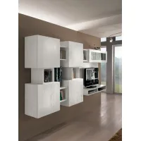 Zdjęcie Elegancki komplet białych włoskich mebli do salonu