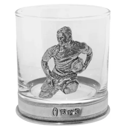 Zdjęcie Ekskluzywny prezent z Anglii - szklanka do whisky dla miłośników rugby