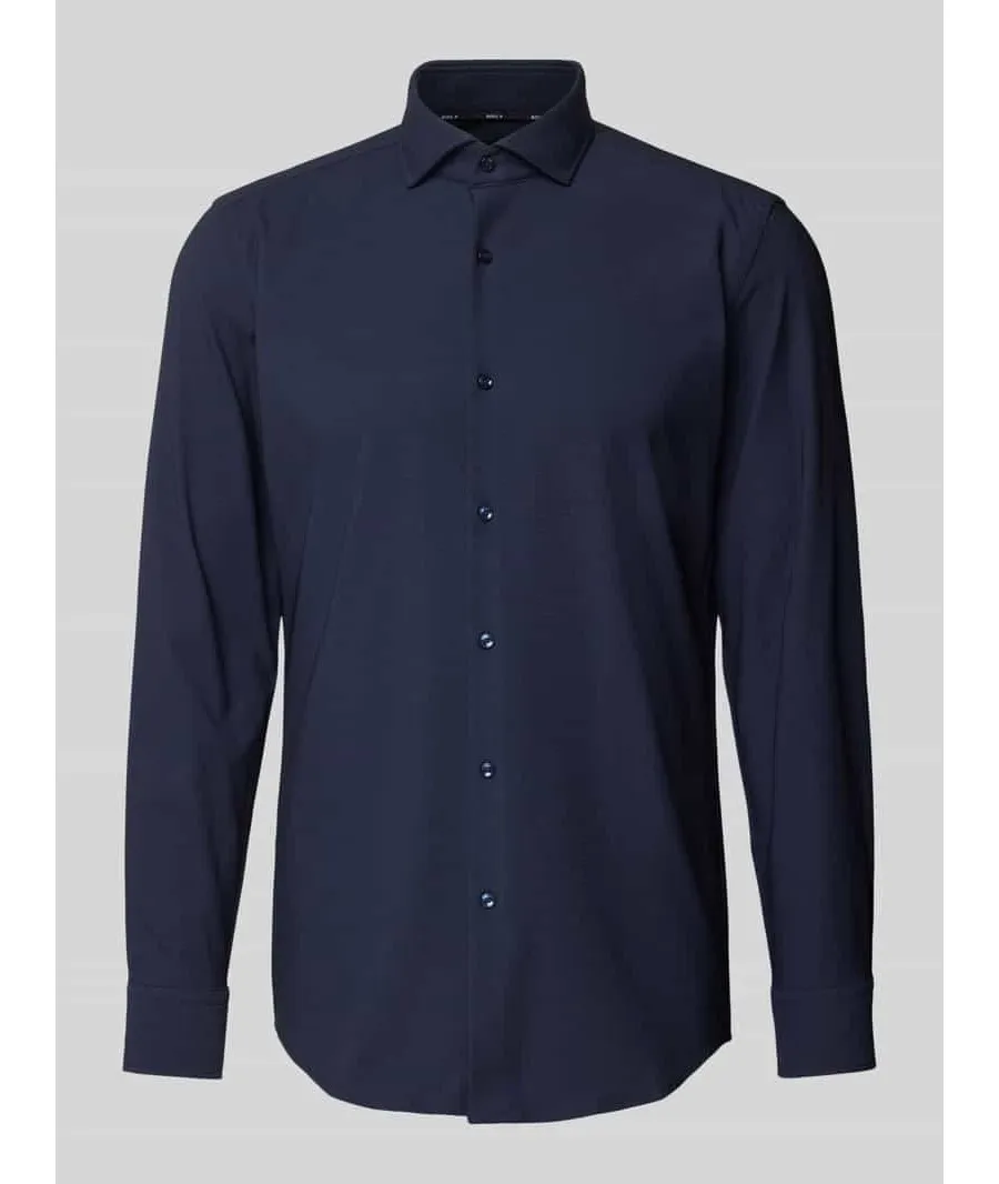 obrazek 1 Koszula biznesowa o kroju slim fit z kołnierzykiem typu cutaway model ‘Hank’