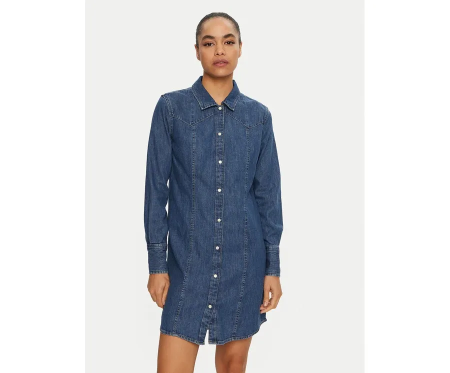 obrazek 1 Wrangler Sukienka jeansowa 112356498 Niebieski Regular Fit