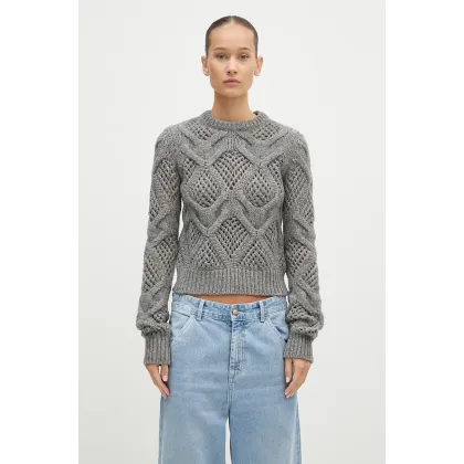 Zdjęcie Sportmax sweter wełniany Narvel damski kolor szary 2422366092600