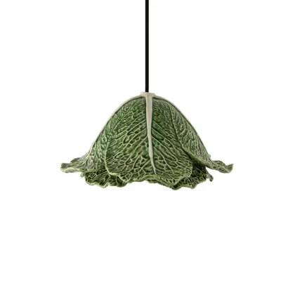 Picture Ceramic chandelier in the form of a cabbage - Bordallo Pinheiro