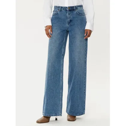 Zdjęcie MICHAEL Michael Kors Jeansy MF49065FAU Niebieski Wide Leg