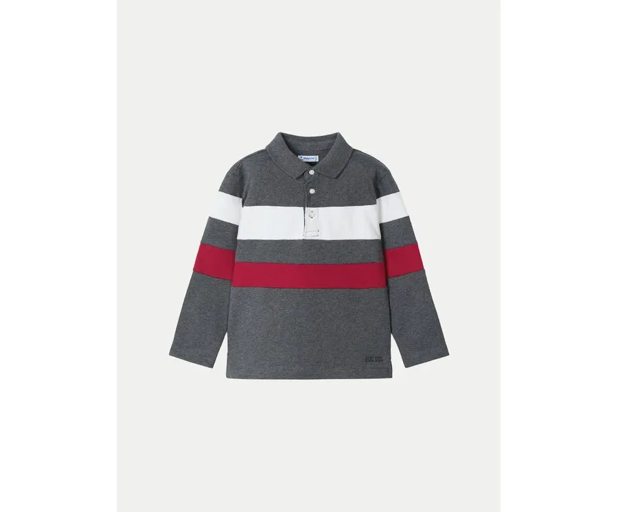 obrazek 1 Mayoral Polo 4103 Szary Regular Fit