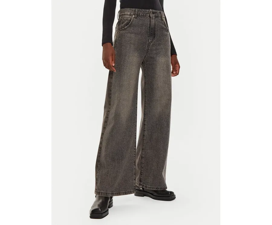 obrazek 1 ViCOLO Jeansy DS0084 Szary Loose Fit