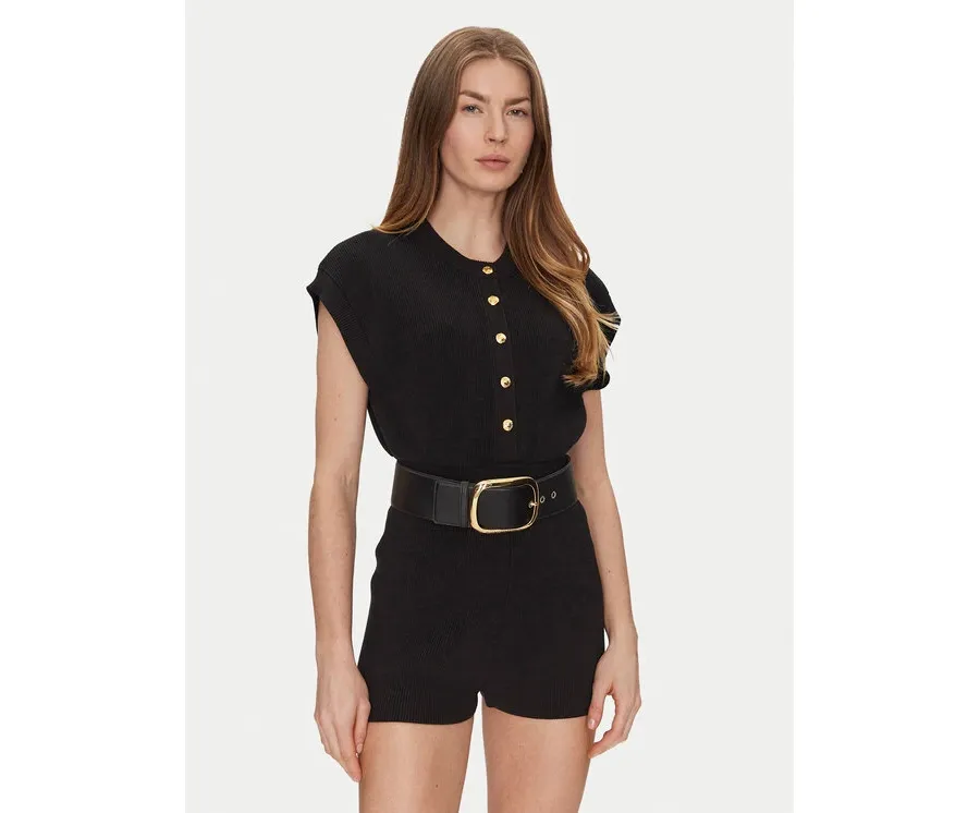 obrazek 1 Elisabetta Franchi Kombinezon KT-55S-51E2-V450 Czarny Regular Fit
