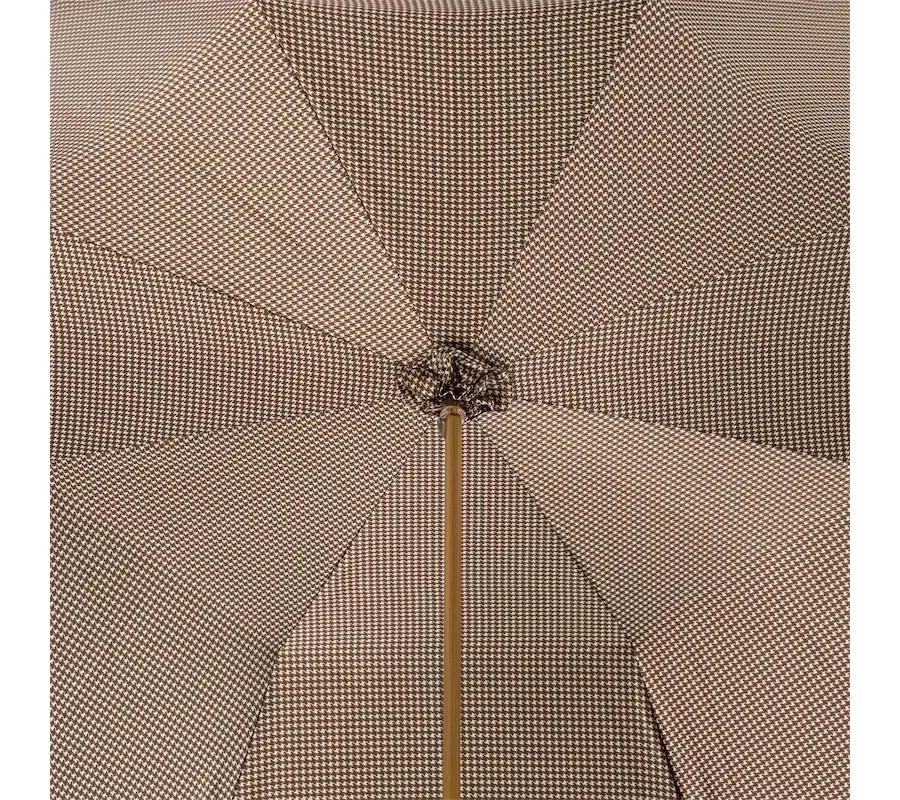 obrazek 6 Luksusowy parasol damski w kolorach brązu z rączką w kształcie głowy żyrafy - Pasotti