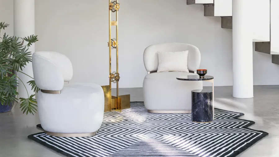 obrazek 3 Niespotykany włoski stolik serwisowy do salonu - w stylu modernistycznym