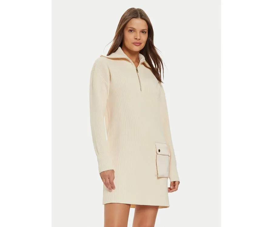 obrazek 1 Liu Jo Sukienka dzianinowa WF4228 MS99E Beżowy Regular Fit