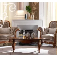 Picture Italian small oval table in a classic style - Morello Gianpaolo