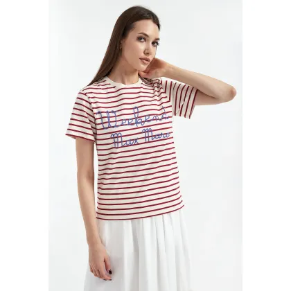 Zdjęcie T-shirt damski w paski Olga WEEKEND MAX MARA Weekend Max Mara