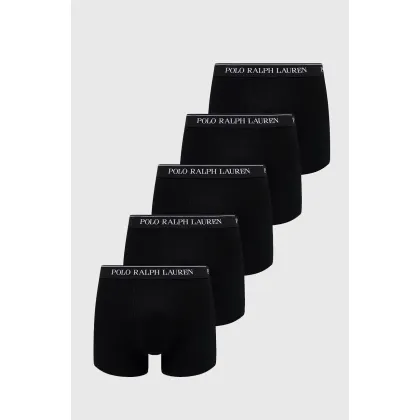 Zdjęcie Polo Ralph Lauren bokserki (5-pack) 714864292001 męskie kolor czarny