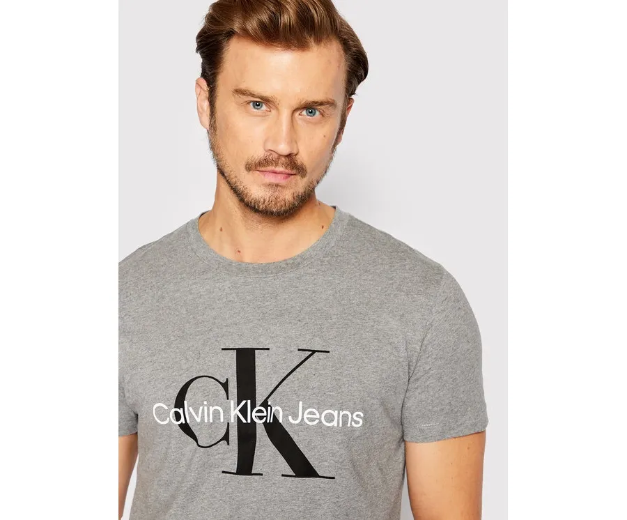 obrazek 1 Calvin Klein Jeans T-Shirt J30J320935 Szary Slim Fit