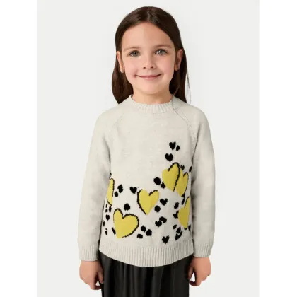 Zdjęcie Mayoral Komplet sweter i sukienka 4925 Beżowy Regular Fit