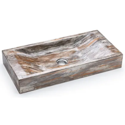 Zdjęcie Piękna umywalka 60 cm SIRIUS BASIC – PAST, szary, lakier półmatowy