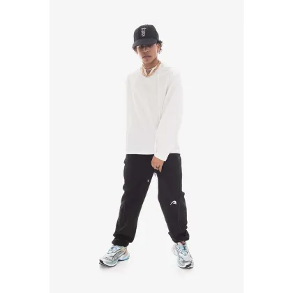Zdjęcie Ader Error spodnie dresowe bawełniane Ader Error Sweatpants kolor czarny z aplikacją BMADSSSP0101BK-BLACK