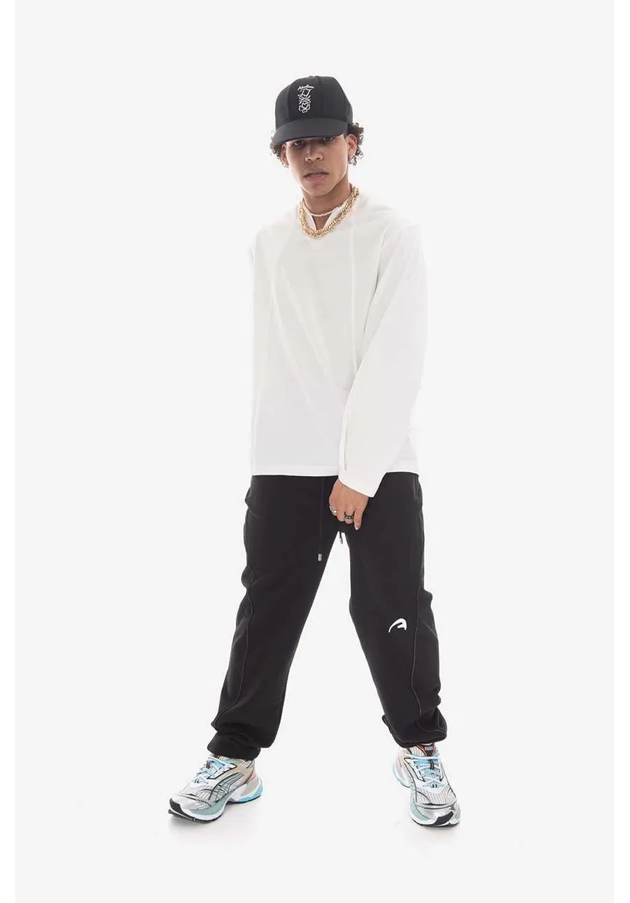 obrazek 1 Ader Error spodnie dresowe bawełniane Ader Error Sweatpants kolor czarny z aplikacją BMADSSSP0101BK-BLACK