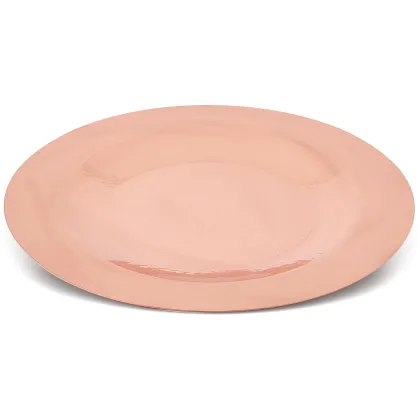 Zdjęcie Miedziany talerz błyszczący Ø28cm - Tavola - Cu Artigiana