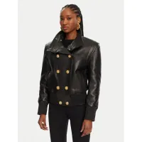Zdjęcie Balmain Kurtka skórzana DF0TH275LC62 Czarny Regular Fit
