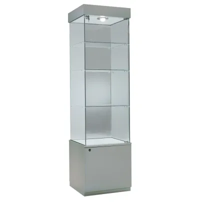 Picture Elegant shop window - post with halogen lighting for the store