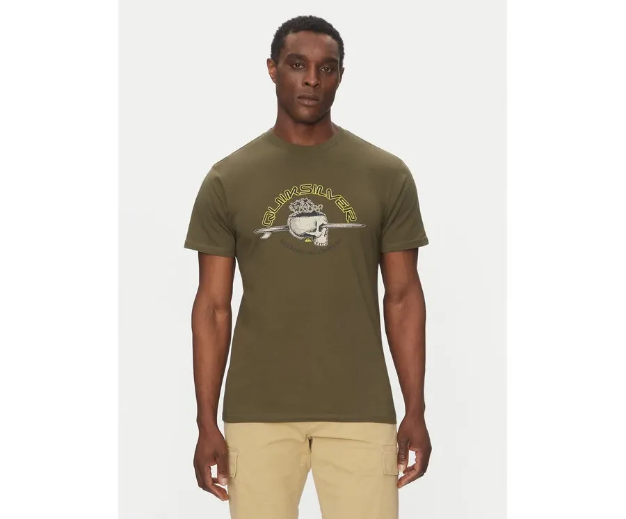 obrazek 1 Quiksilver T-Shirt EQYZT08056 Zielony Regular Fit