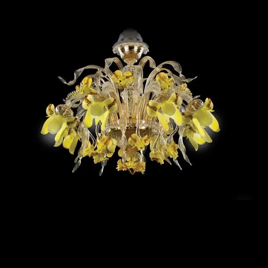 obrazek 2 Ekskluzywna lampa sufitowa wykonana ręcznie ze szkła murano - prosto z Włoch