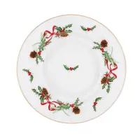 Zdjęcie Świąteczny talerz do zupy z porcelany
