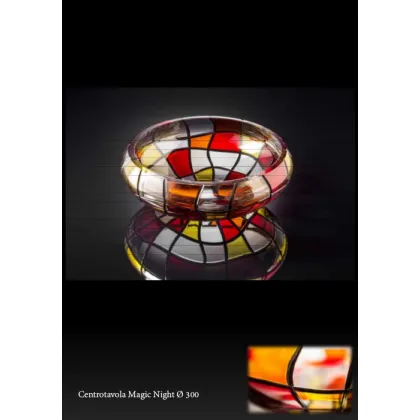 Zdjęcie Miseczka dekoracyjna w odcieniach czerwieni, pomarańczu, żółci