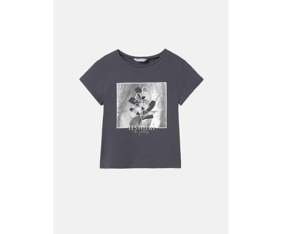 obrazek 1 Mayoral T-Shirt 6020 Czarny Regular Fit
