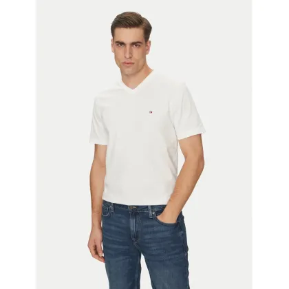Zdjęcie Tommy Hilfiger T-Shirt Essential V-Neck Tee MW0MW39249 Biały Regular Fit