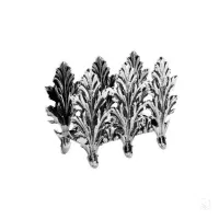 Picture Original silver napkin holder decorated with acanthus leaves - Zaramella Argenti