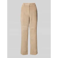 Zdjęcie Spodnie szerokie z wysokim stanem ze sztruksu z podszewką z tafty