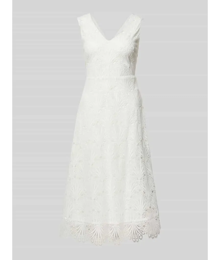 obrazek 1 Sukienka midi z koronką szydełkową