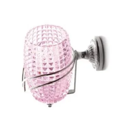 Zdjęcie Naścienny pojemnik na szczoteczki z włoskiego ręcznie szlifowanego kryształu – Il Paralume Marina