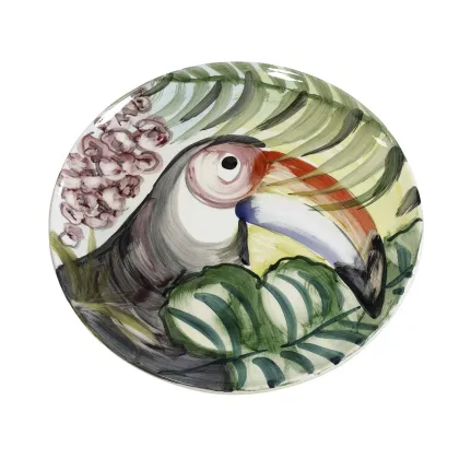 Zdjęcie Ręcznie malowany półmisek z ceramiki