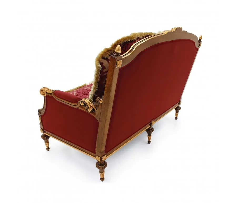 obrazek 2 Elegancka sofa w klasycznym stylu z wyszukaną strukturą drewna bukowego - Sevensedie