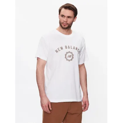 Zdjęcie New Balance T-Shirt Sport Seasonal Graphic MT31904 Biały Relaxed Fit