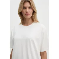 Zdjęcie Nanushka t-shirt bawełniany REECE damski kolor beżowy NU24CRSH00300