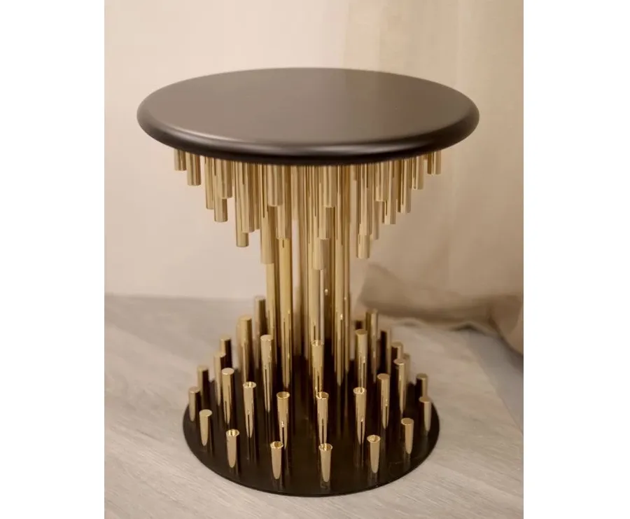 obrazek 3 Oryginalny mosiężny stołek, krzesło Projection