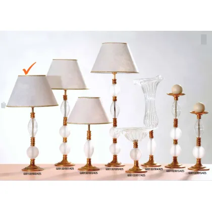 Zdjęcie Niepowtarzalna szklana lampa do salonu