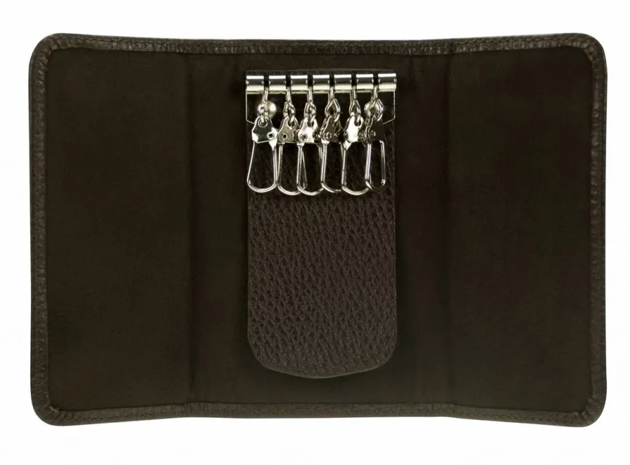 obrazek 2 Eleganckie etui/brelok na klucze w brązowym kolorze