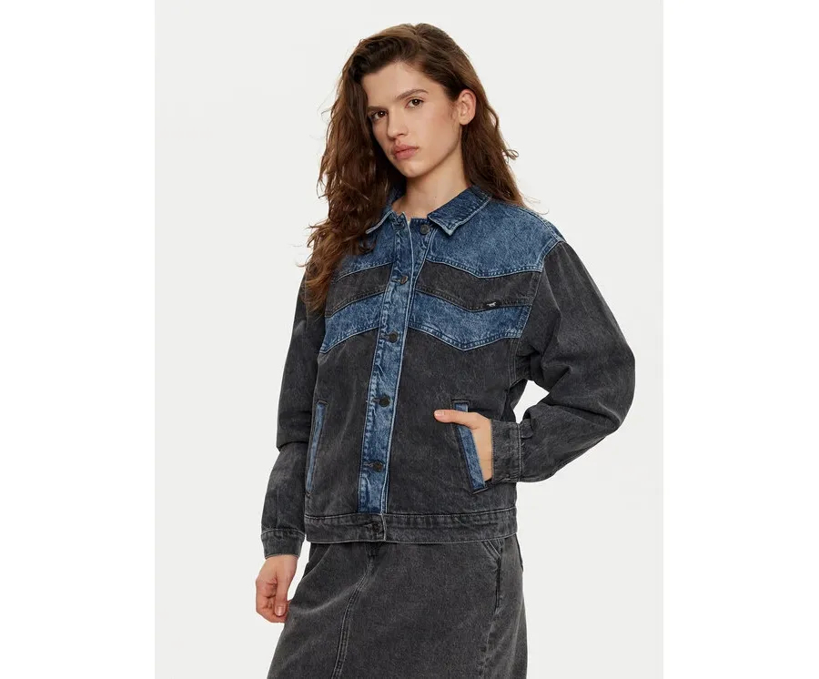 obrazek 1 Mustang Kurtka jeansowa 1016012 Szary Loose Fit