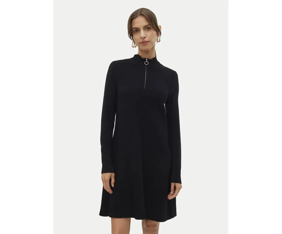 obrazek 1 Vero Moda Sukienka dzianinowa Nancy 10309303 Czarny Loose Fit